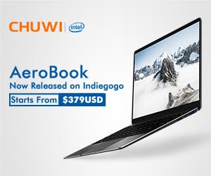 CHUWI Aerobook запустил сегодня свою кампанию крауфандинга для Indiegogo
